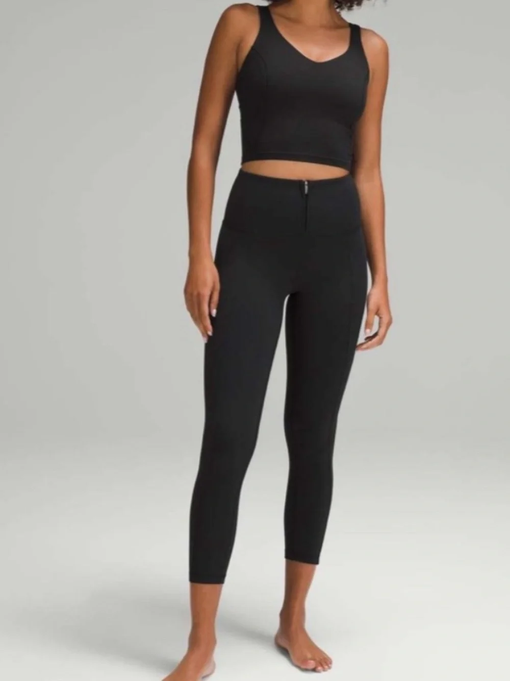 NWT Lululemon Align Zip Front Legging 25” - Black - Size 2